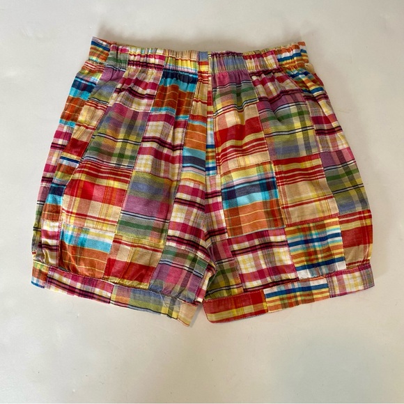 Kelly’s Kids Girls 7 to 8 Plaid Shorts Elastic Back Waist EUC Summer - Picture 2 of 8